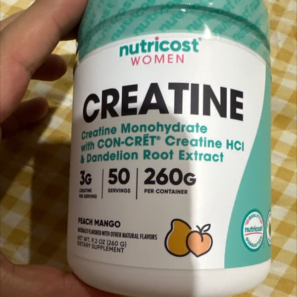 کراتین مونوهیدرات + اچ سی آ+ عصاره ریشه قاصدک ۲۶۰ گرم ناتریکاست _کراتین مخصوص بانوان – طعم هلو و انبه