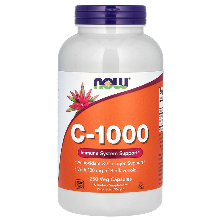 ویتامین C-1000 ناو فودز – ۲۵۰ عدد/ویتامینها و مکملها / ویتامین C / آنتیاکسیدان و تقویت سیستم ایمنی