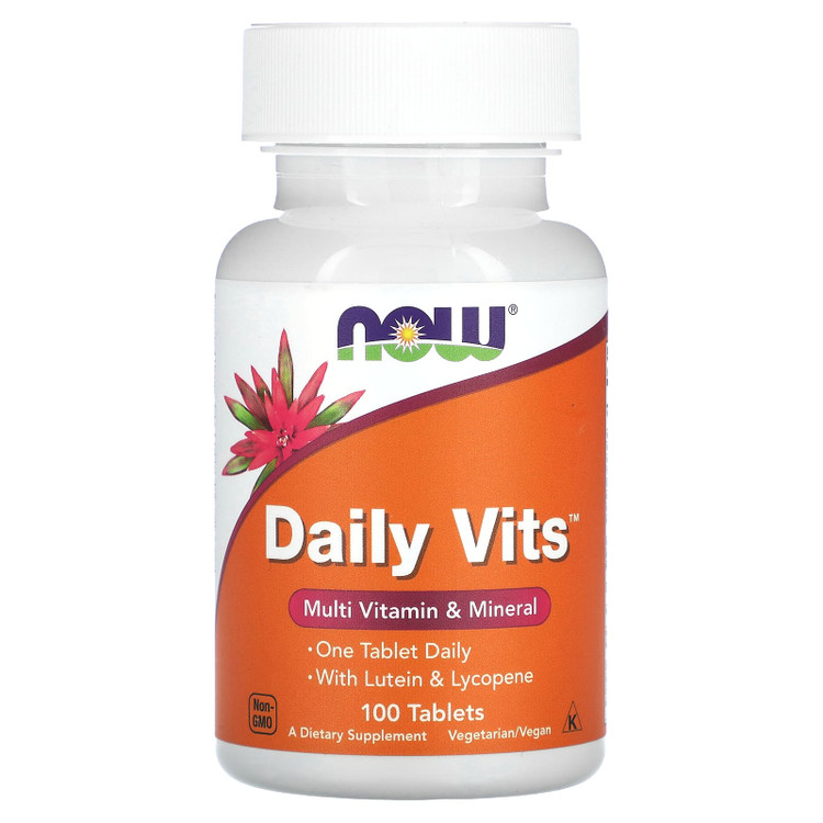 مولتی ویتامین روزانه ناو فودز مدل Daily Vits – انرژی و سلامت عمومی (۱۰۰ عدد)