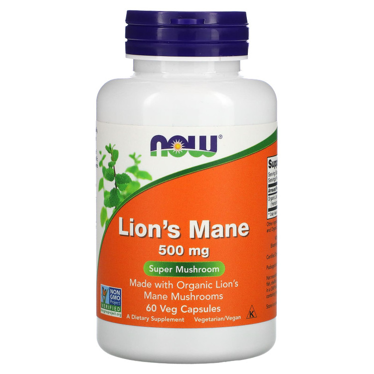 قارچ یال شیر (Lion’s Mane) ناو فودز – تقویت مغز و اعصاب (۶۰ عدد)