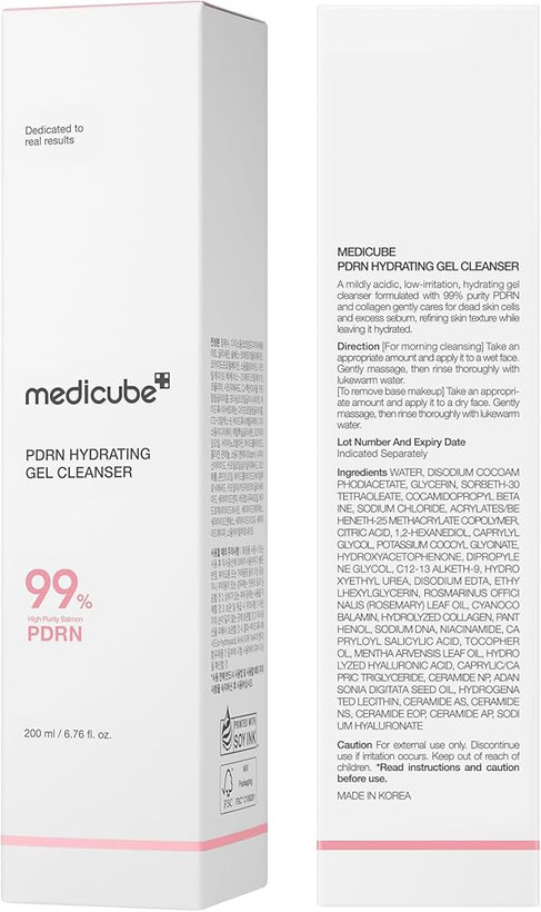 ژل شوینده آبرسان 200 میل مدیکیوب مدل پورن (Pore Hydrating Gel Cleanser)