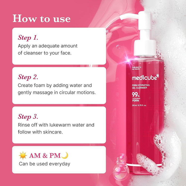 ژل شوینده آبرسان 200 میل مدیکیوب مدل پورن (Pore Hydrating Gel Cleanser)
