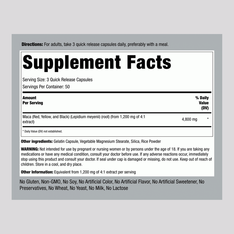 کپسول ماکا سهرنگ پایپینگ راک 4800 میلیگرم | 150عدد