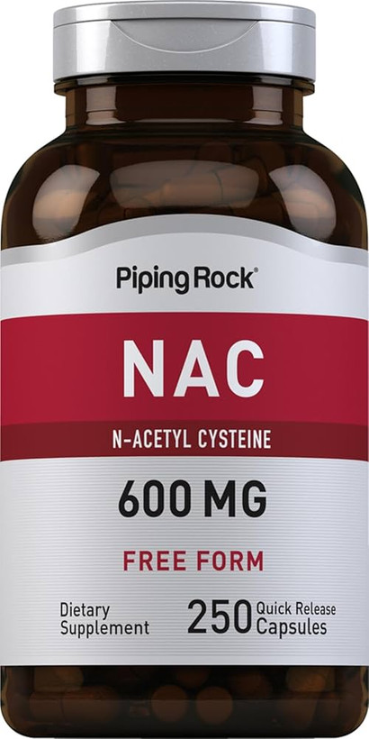 کپسول ان-استیل سیستئین 600 میلیگرم پایپینگ راک | 250 عدد