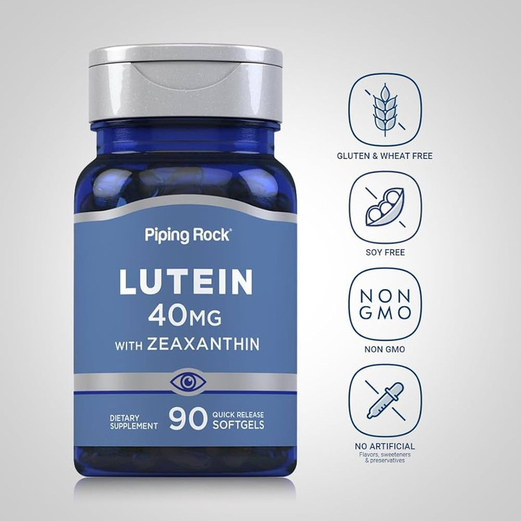 لوتئین 40 میلی گرم+ زاگزانتین پایپینگ راک – 90عدد