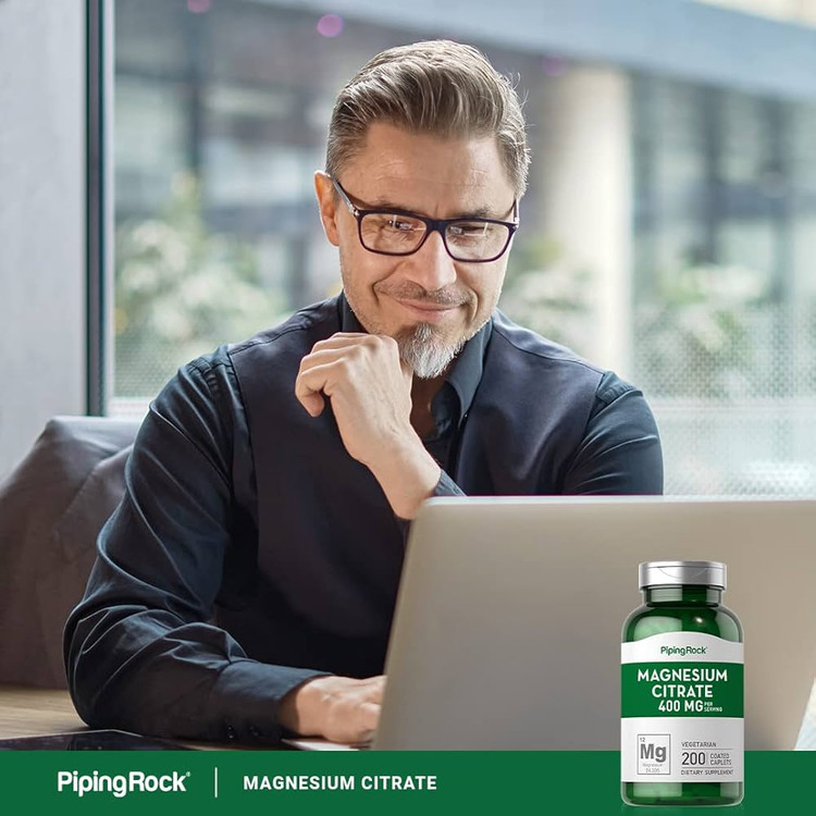 منیزیم سیترات پایپینگ راک | جذب خوب | 400mg | 200 قرص