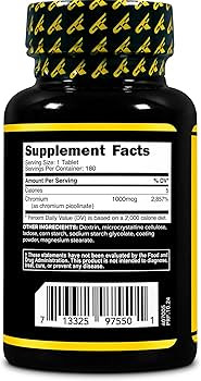 کرومیوم پیکولینات پریمـافورس 1000mcg کنترل قند خون و اشتها | ۱۸۰ قرص