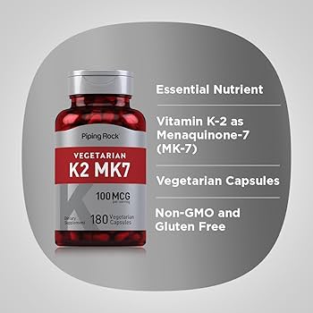 ویتامین K2 (MK-7) پایپینگ راک 100 میکروگرم