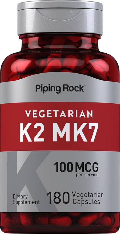 ویتامین K2 (MK-7) پایپینگ راک 100 میکروگرم