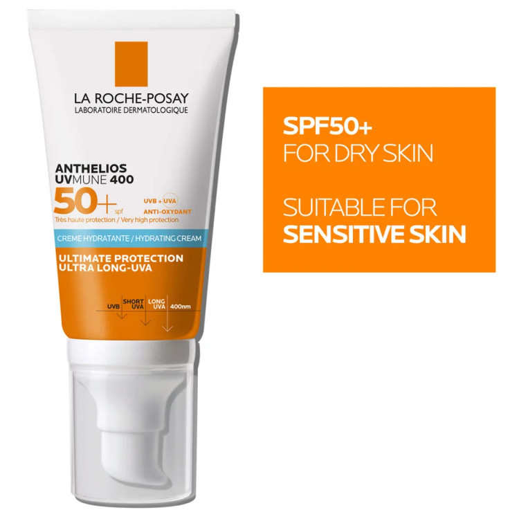 ضد آفتاب 50میل لاروش پوزای آنتلیوس یووی میون400 SPF50 مناسب پوست خشک