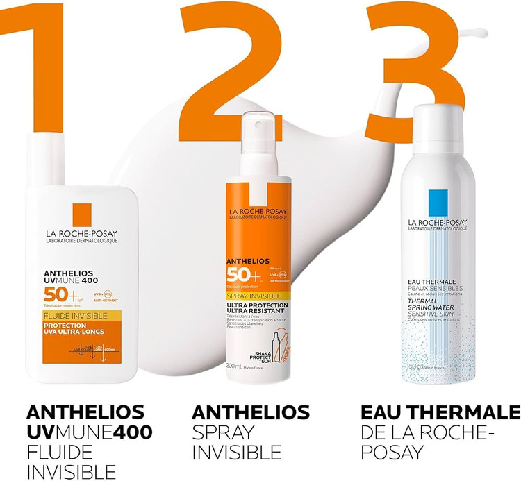 ضدآفتاب 50 میل لاروش پوزای آنتلیوس یووی میون 400 فلوید نامرئی SPF50