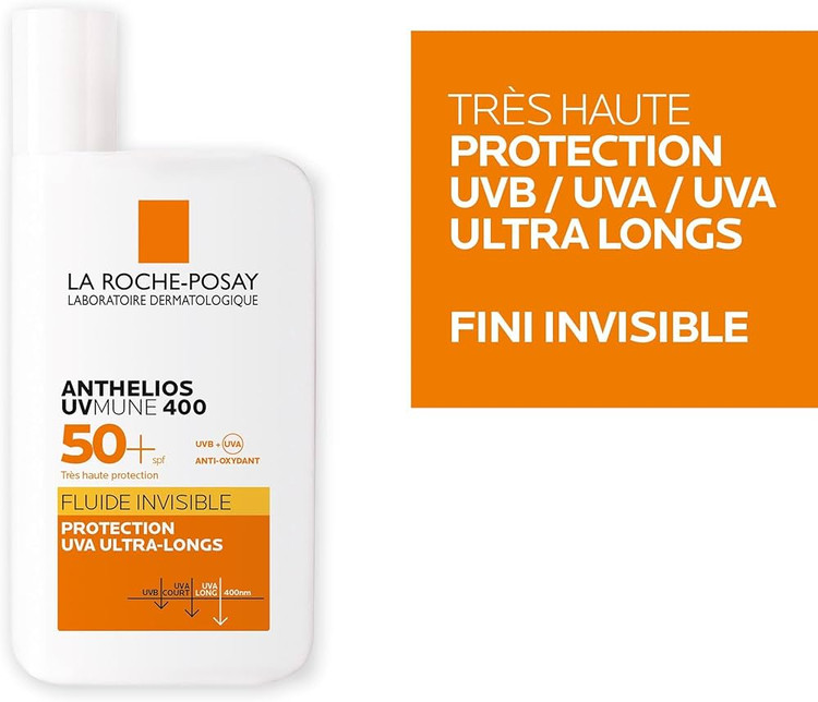 ضدآفتاب 50 میل لاروش پوزای آنتلیوس یووی میون 400 فلوید نامرئی SPF50