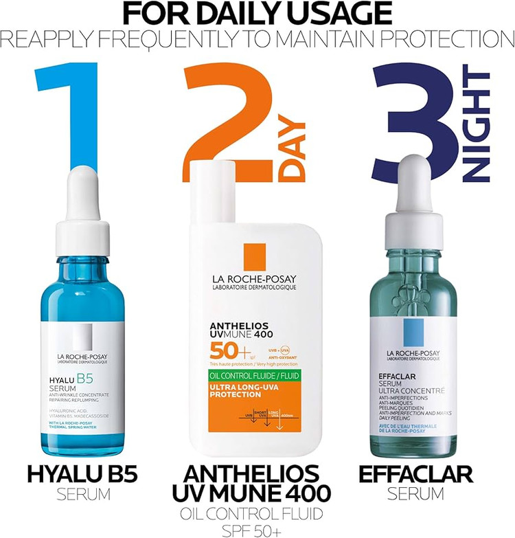 ضدآفتاب 50میل لاروش پوزای آنتلیوس یووی میون 400کنترل چربی SPF50