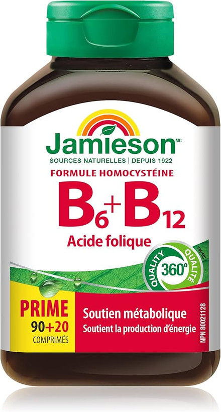 قرص بکمپلکس B6 + B12 + اسیدفولیک جمیسون – ۱۱۰ عددی | افزایش انرژی و سلامت اعصاب