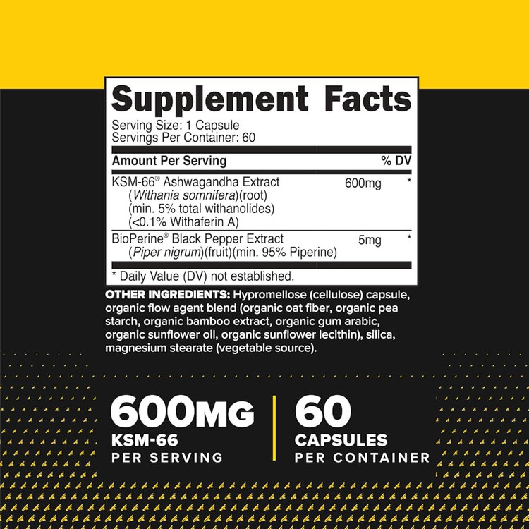 اشواگاندا کی اس ام66 پرایمافورس _کاهش استرس، افزایش تستوسترون و انرژی طبیعی بدن _ 60عددی