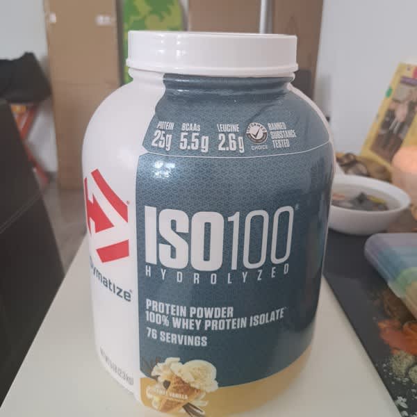 وی ایزوله هیدرولیزه دایماتیز ISO100 – طعم وانیل – 2.3 کیلوگرم