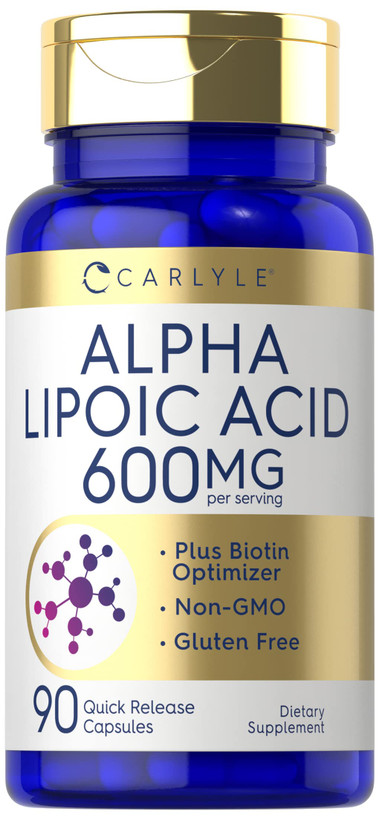 کپسول آلفا لیپوئیک اسید 600 میلی گرم کارلایل + بیوتین 90 عددی