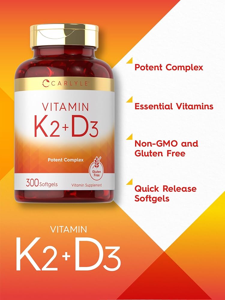 ویتامین K2 + D3 کارلایل ۳۰۰ سافت ژل