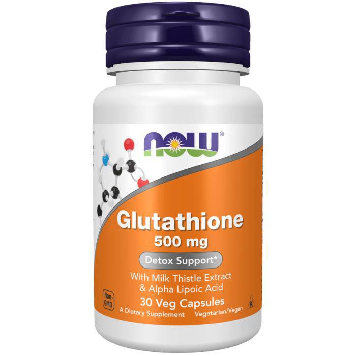 گلوتاتیون ناو 500 میلی گرم 60 عدد NOW Foods Glutathione